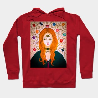 Red head wiccan witch Hoodie